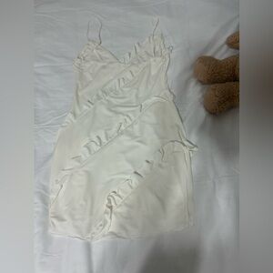 lucy in the sky ruffle mini dress!